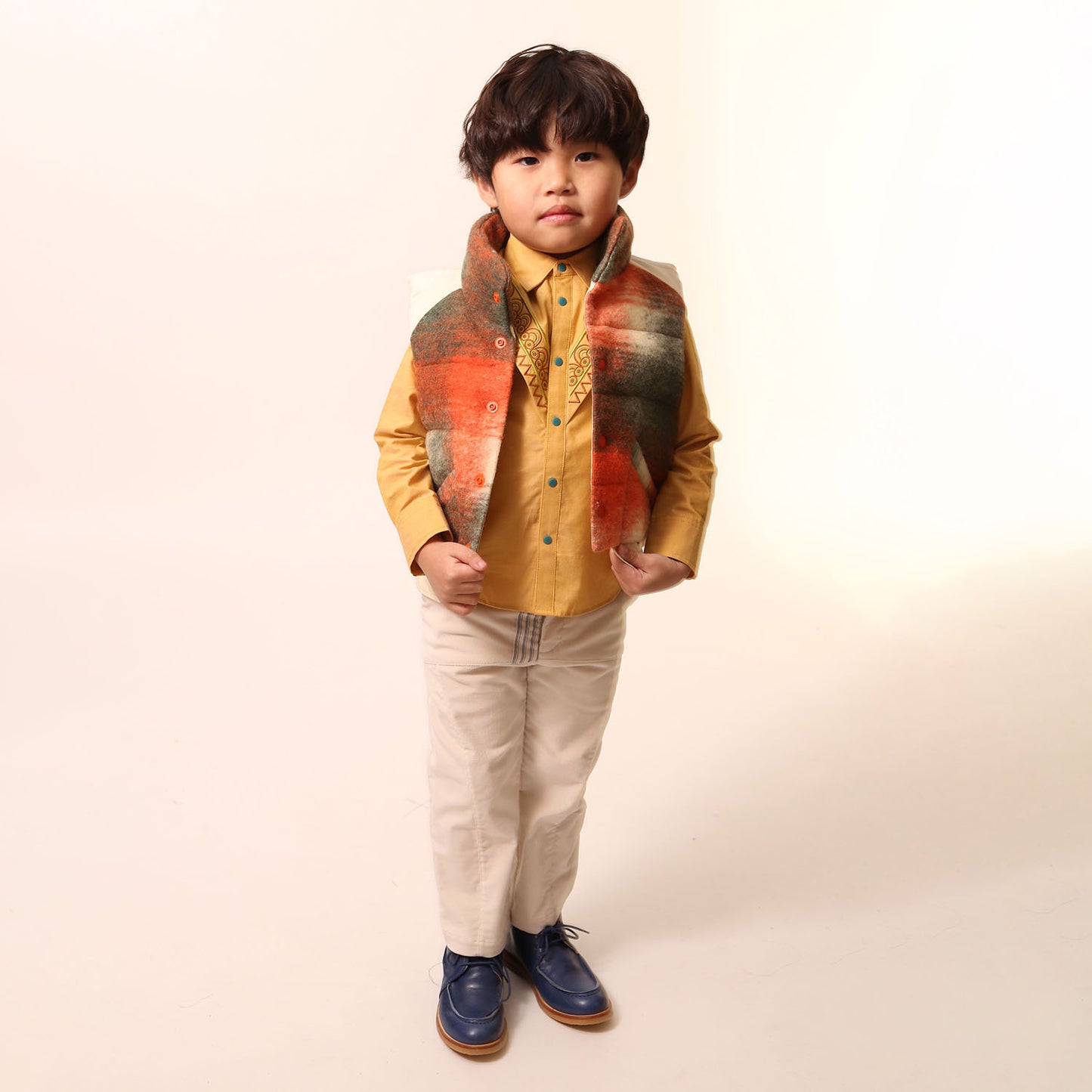 TIA CIBANI Patchwork Down Filled Vest