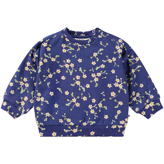 MOLO Dana Sky Flowers Baby Sweatshirt