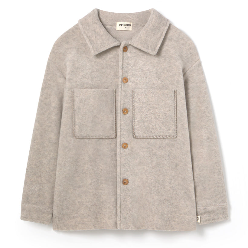 MY LITTLE COZMO Alghero Soft Bamboo Shirt Jacket - Stone