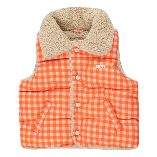 TINY COTTONS Vichy Padded Vest