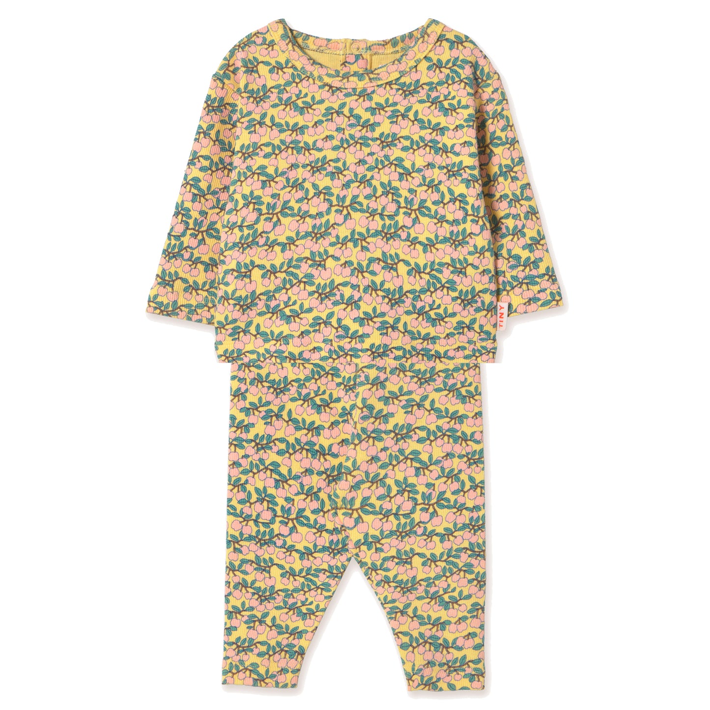 TINY COTTONS Mini Apples Rib Baby Set - Mellow Yellow