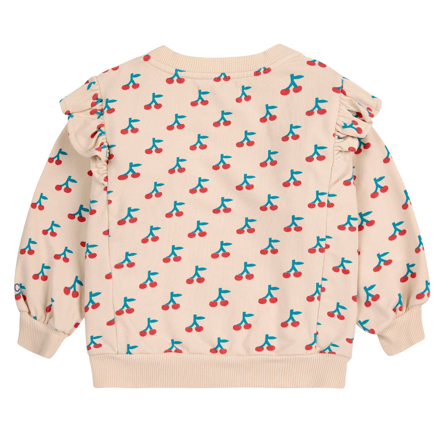 BOBO CHOSES Cherry Baby Ruffle Sweatshirt