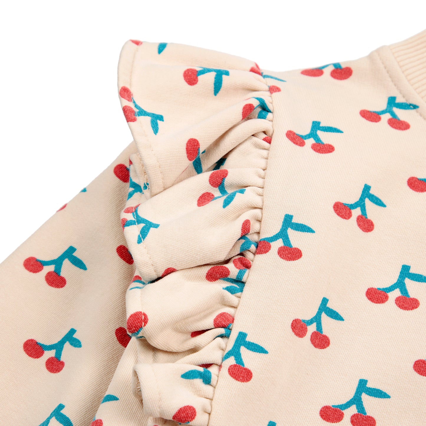 BOBO CHOSES Cherry Baby Ruffle Sweatshirt