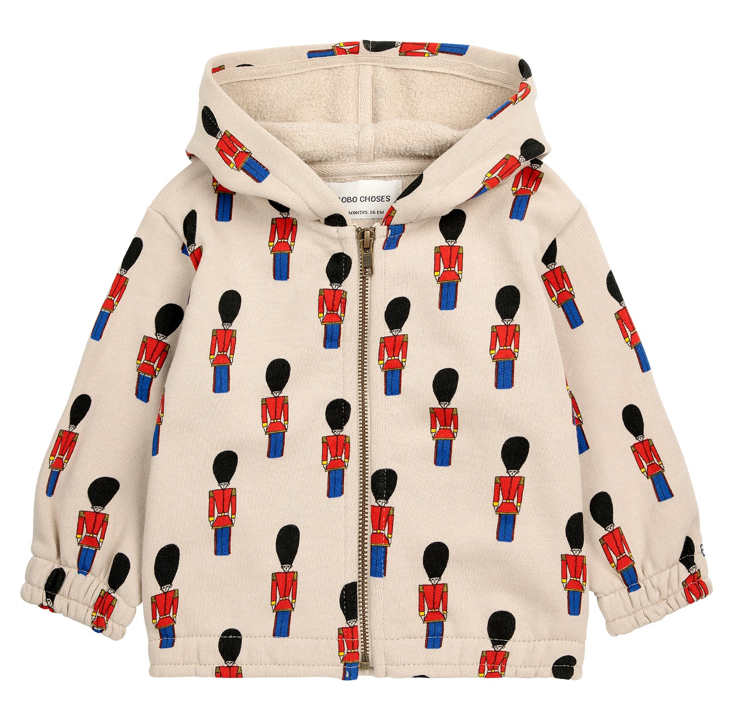 BOBO CHOSES Little Tin Soldiers Baby Zipped Hoodie
