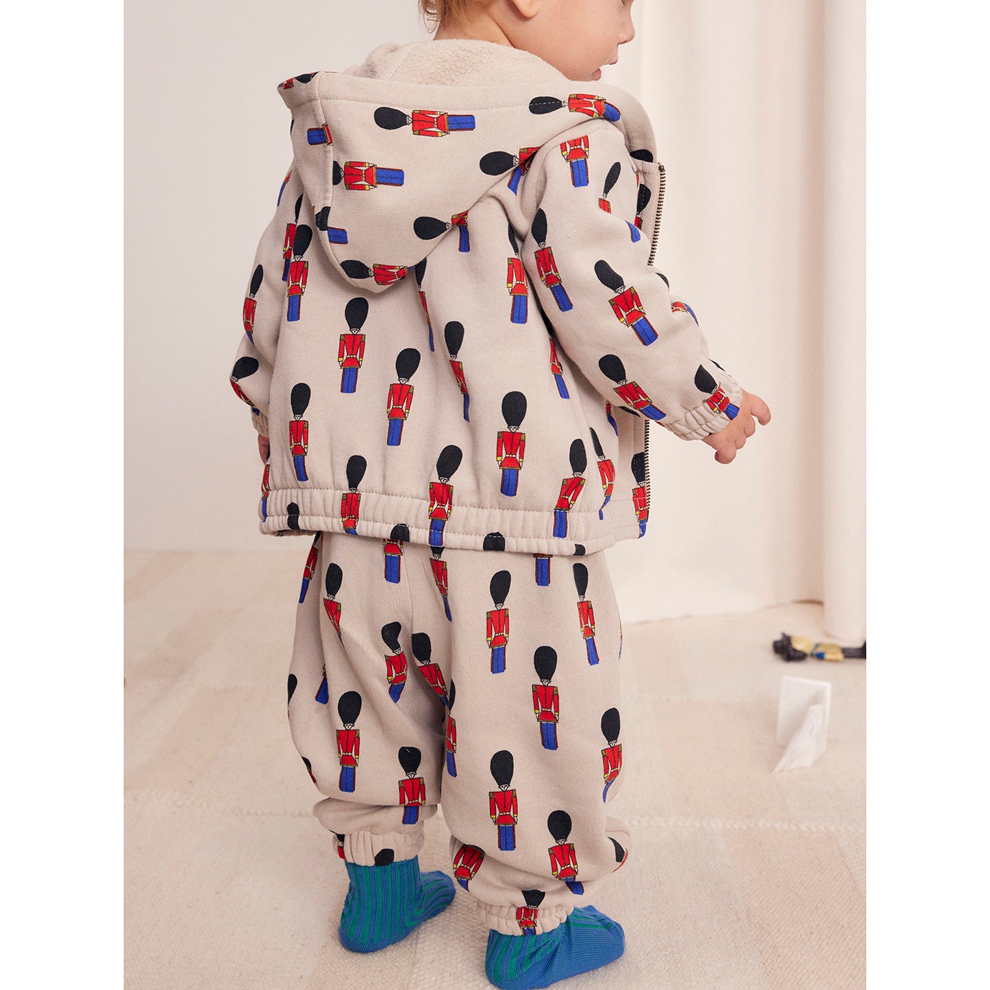 BOBO CHOSES Little Tin Soldiers Baby Zipped Hoodie
