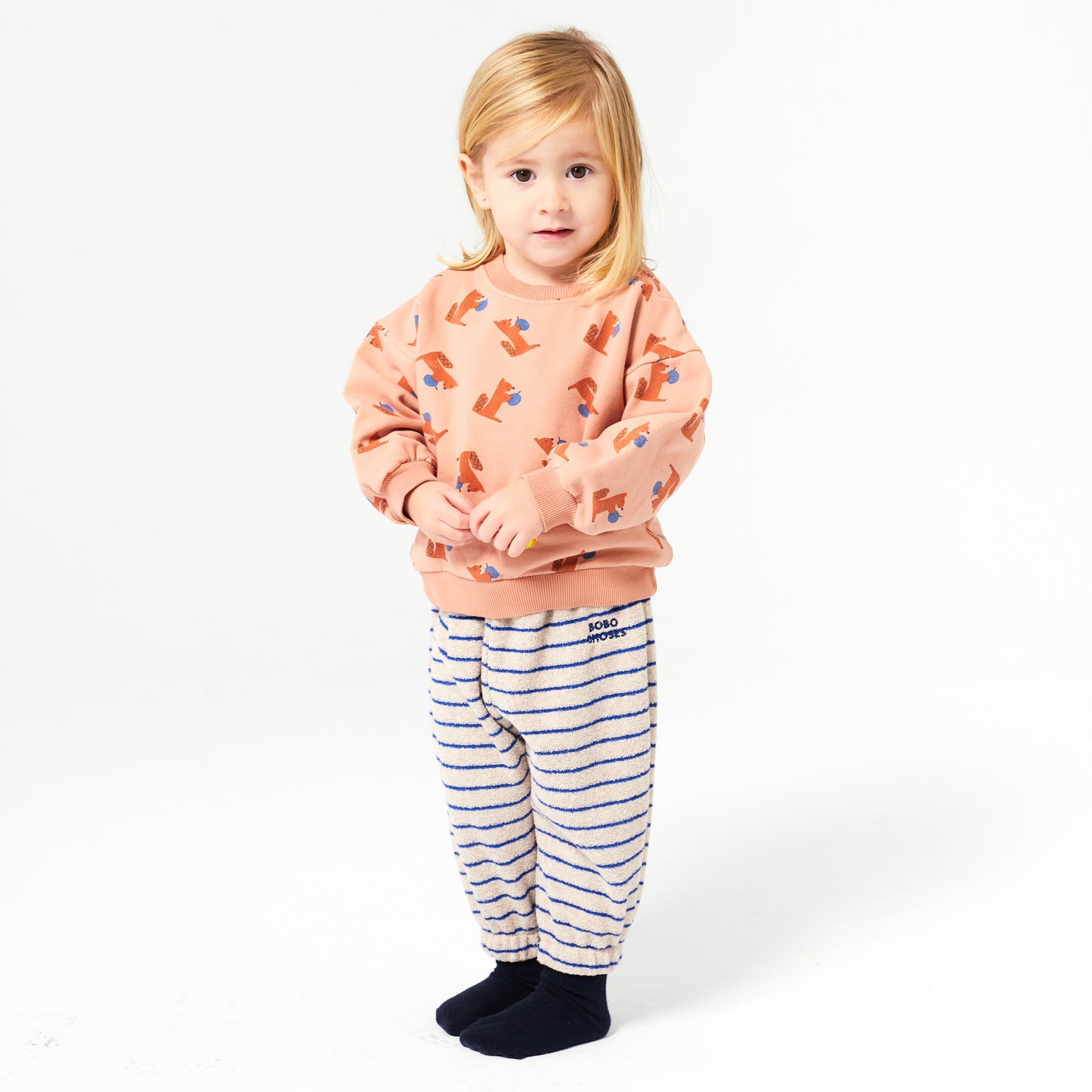 BOBO CHOSES Terry Stripes Baby Jogging Pants