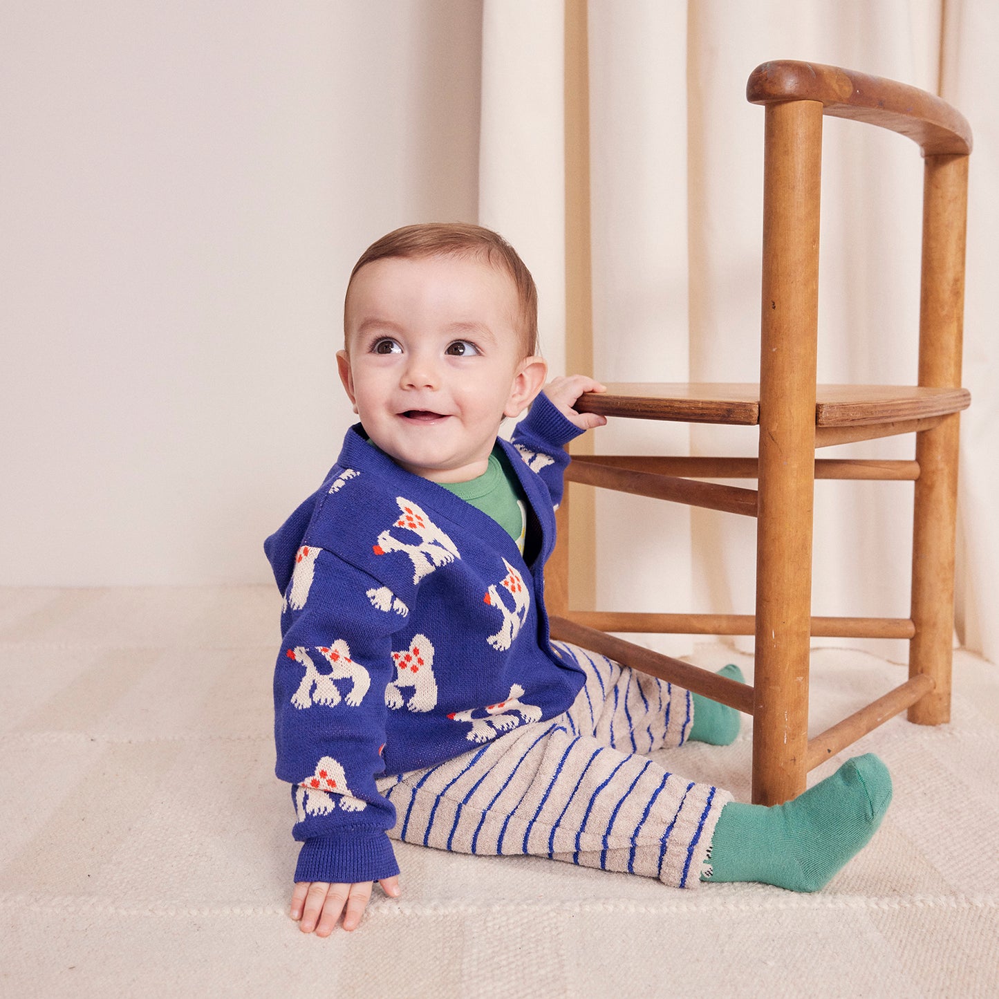 BOBO CHOSES Terry Stripes Baby Jogging Pants