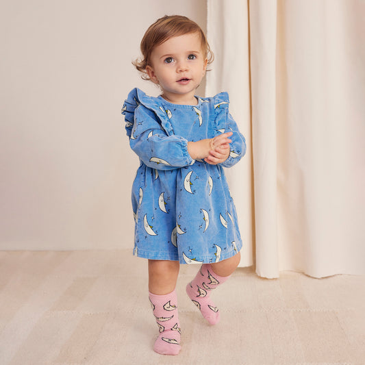 BOBO CHOSES Beneath The Moon Micro Corduroy Baby Dress