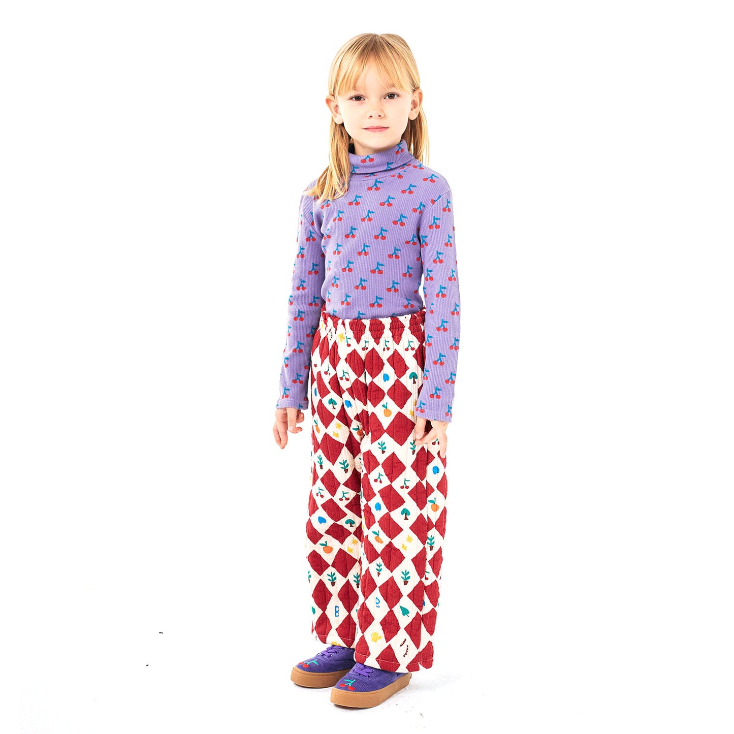 BOBO CHOSES Cherry Turtle Neck T-Shirt