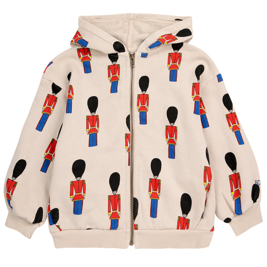BOBO CHOSES Little Tin Soldiers Zipped Hoodie