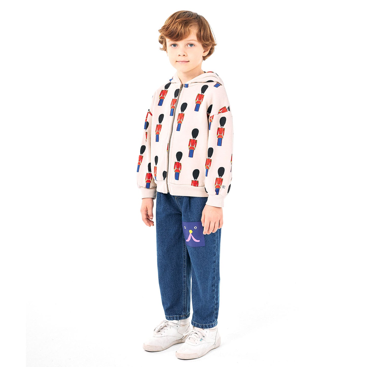 BOBO CHOSES Little Tin Soldiers Zipped Hoodie