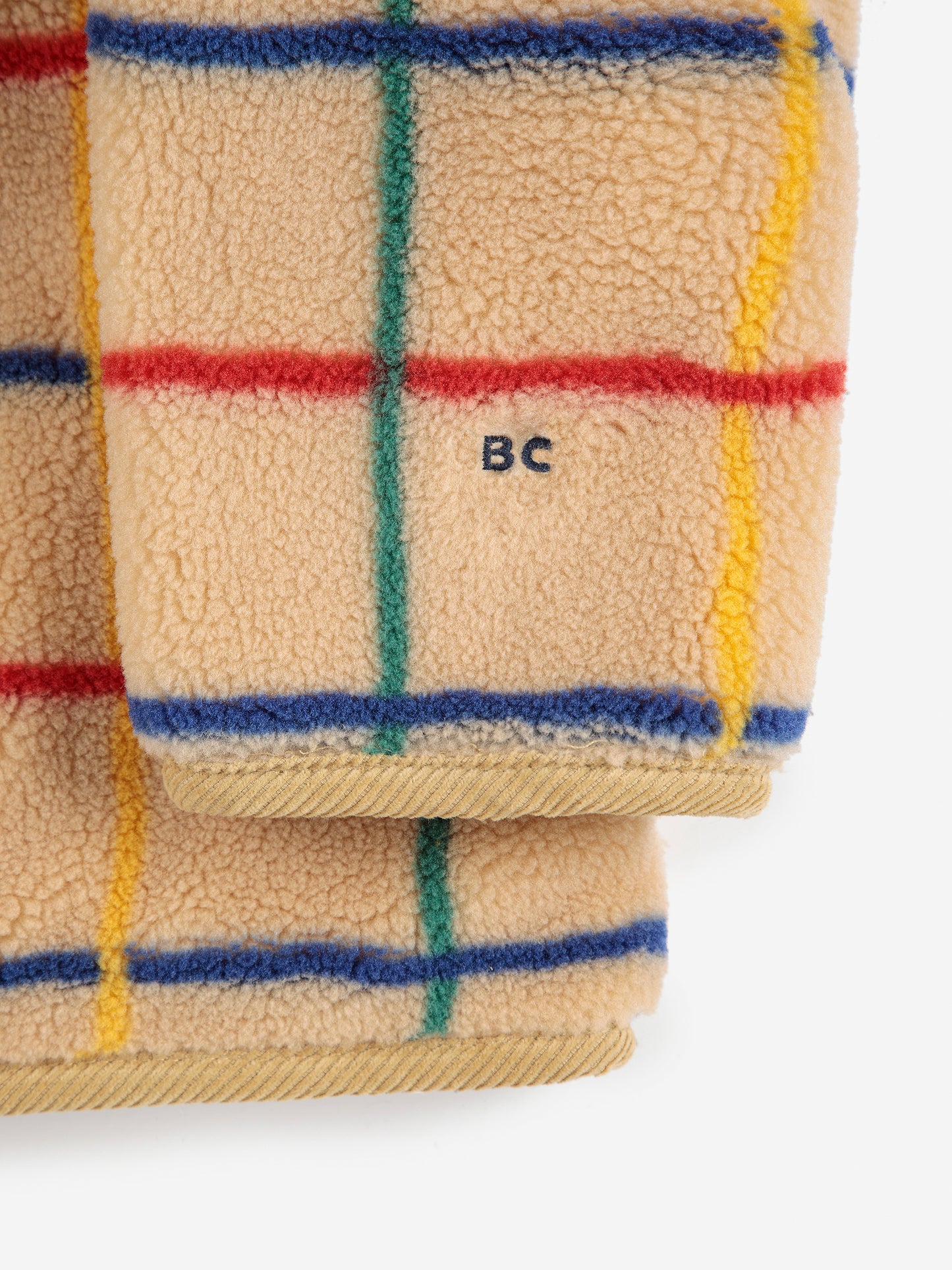 BOBO CHOSES Color Stripes Sheepskin Jacket - Beige