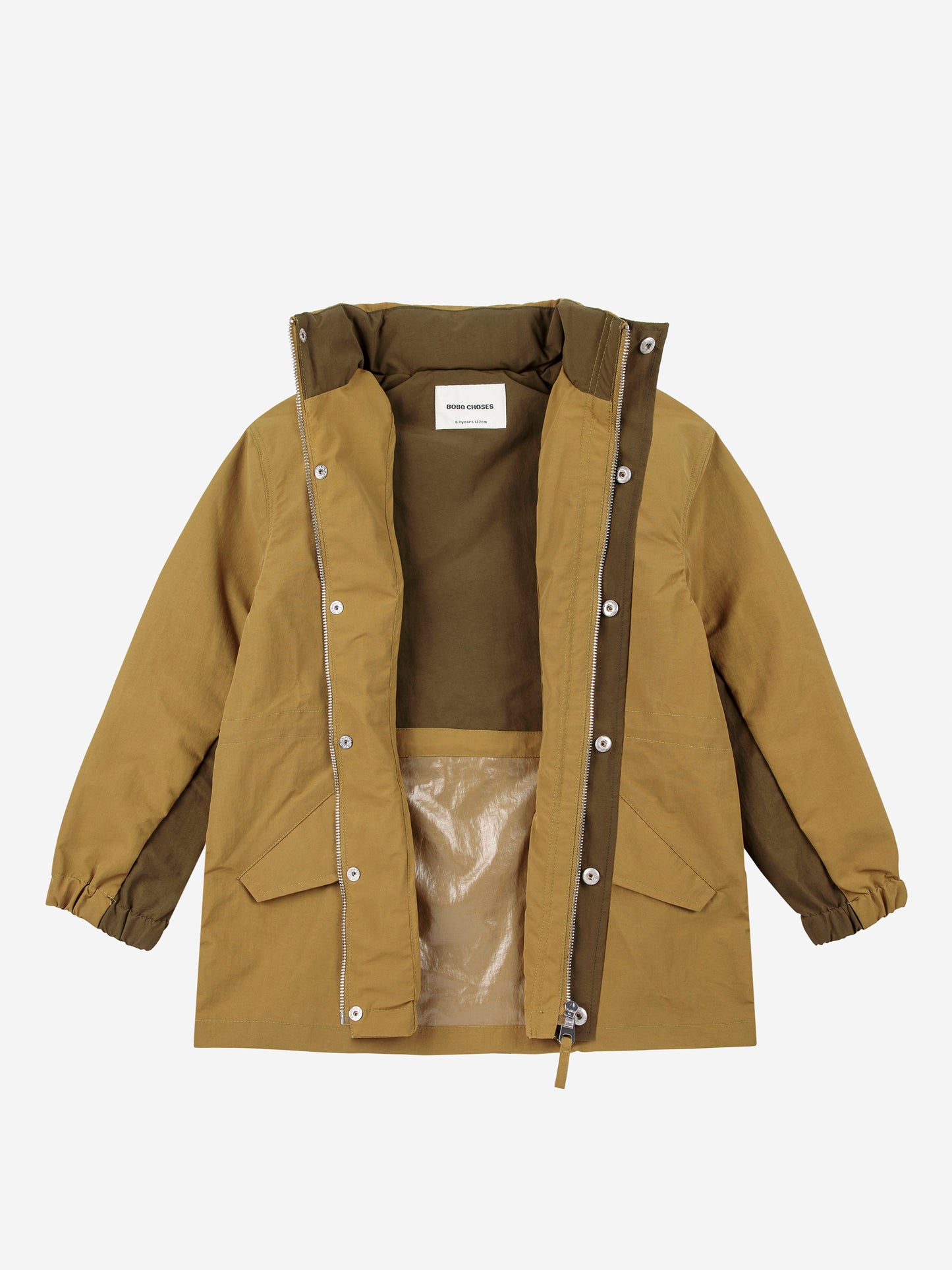 BOBO CHOSES Tic Tac Toe Raincoat - Khaki