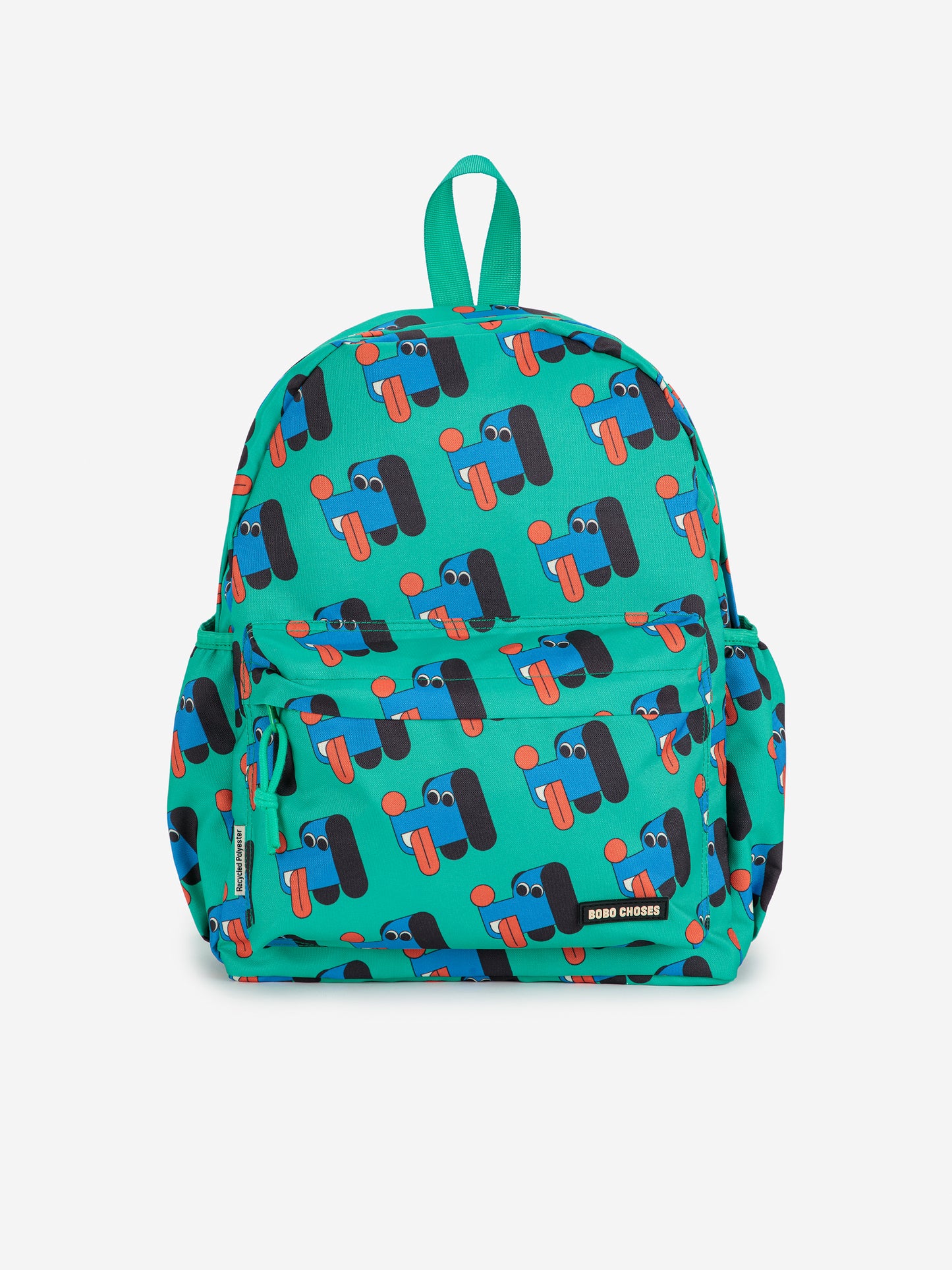 BOBO CHOSES Doggy Mate All Over School Bag - Green