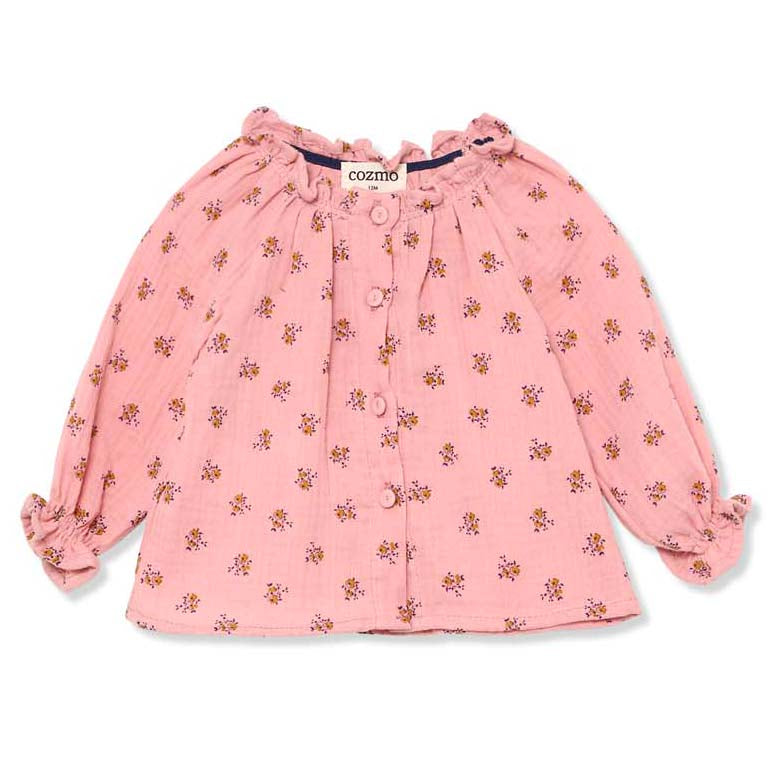 MY LITTLE COZMO Blanca Organic Liberty Baby Blouse