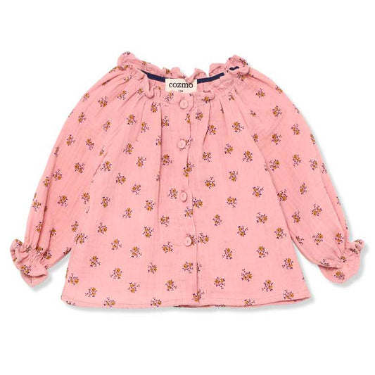 MY LITTLE COZMO Blanca Organic Liberty Baby Blouse