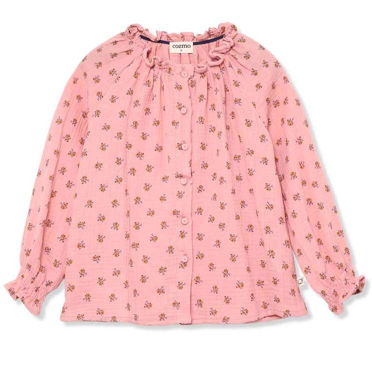 MY LITTLE COZMO Blanca Organic Liberty Blouse