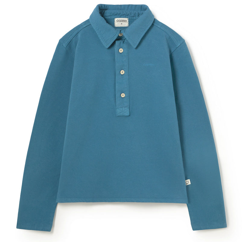 MY LITTLE COZMO Calik Soft Brushed Fleece Sweatshirt - Blue Midnight