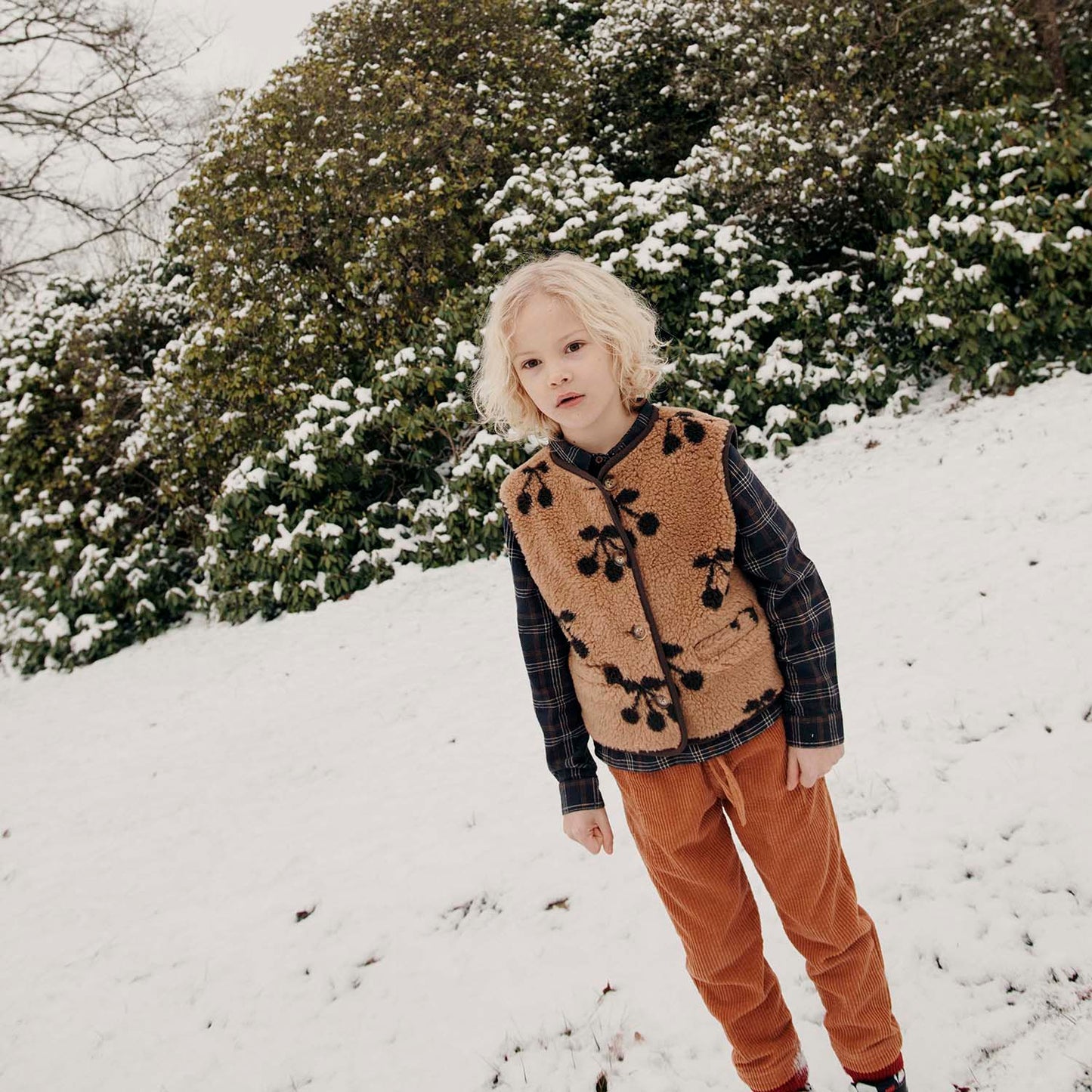 EMILE ET IDA Velour Cotton Pants