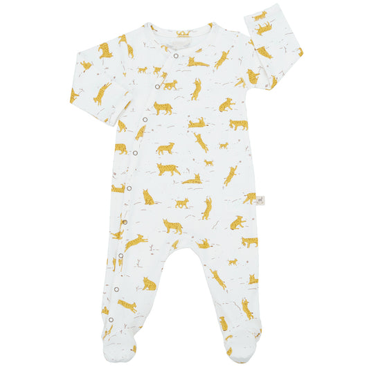 RED CARIBOU Wildcat Wonderland Footed Jumpsuit