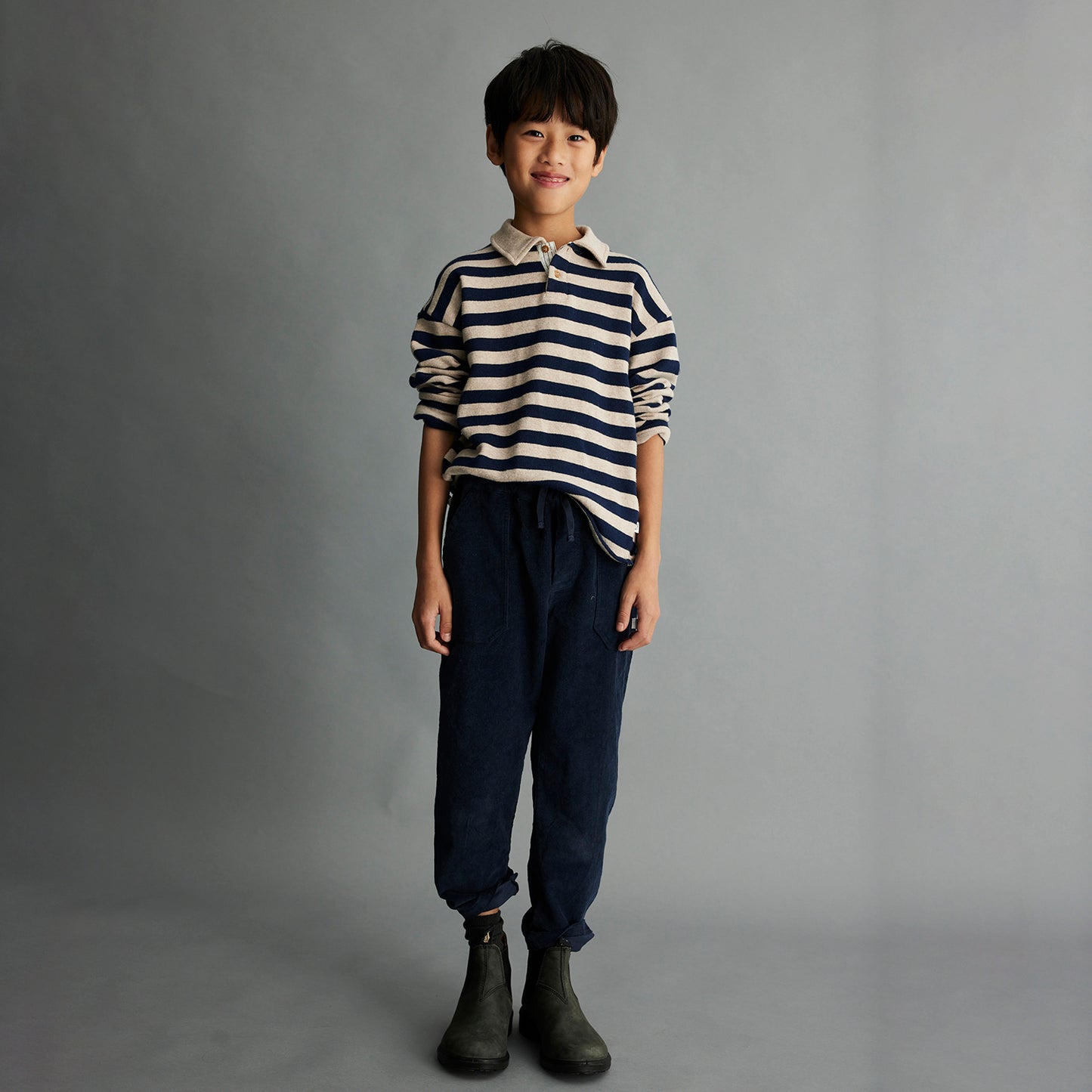 MY LITTLE COZMO Hector Wide Stripes Polo