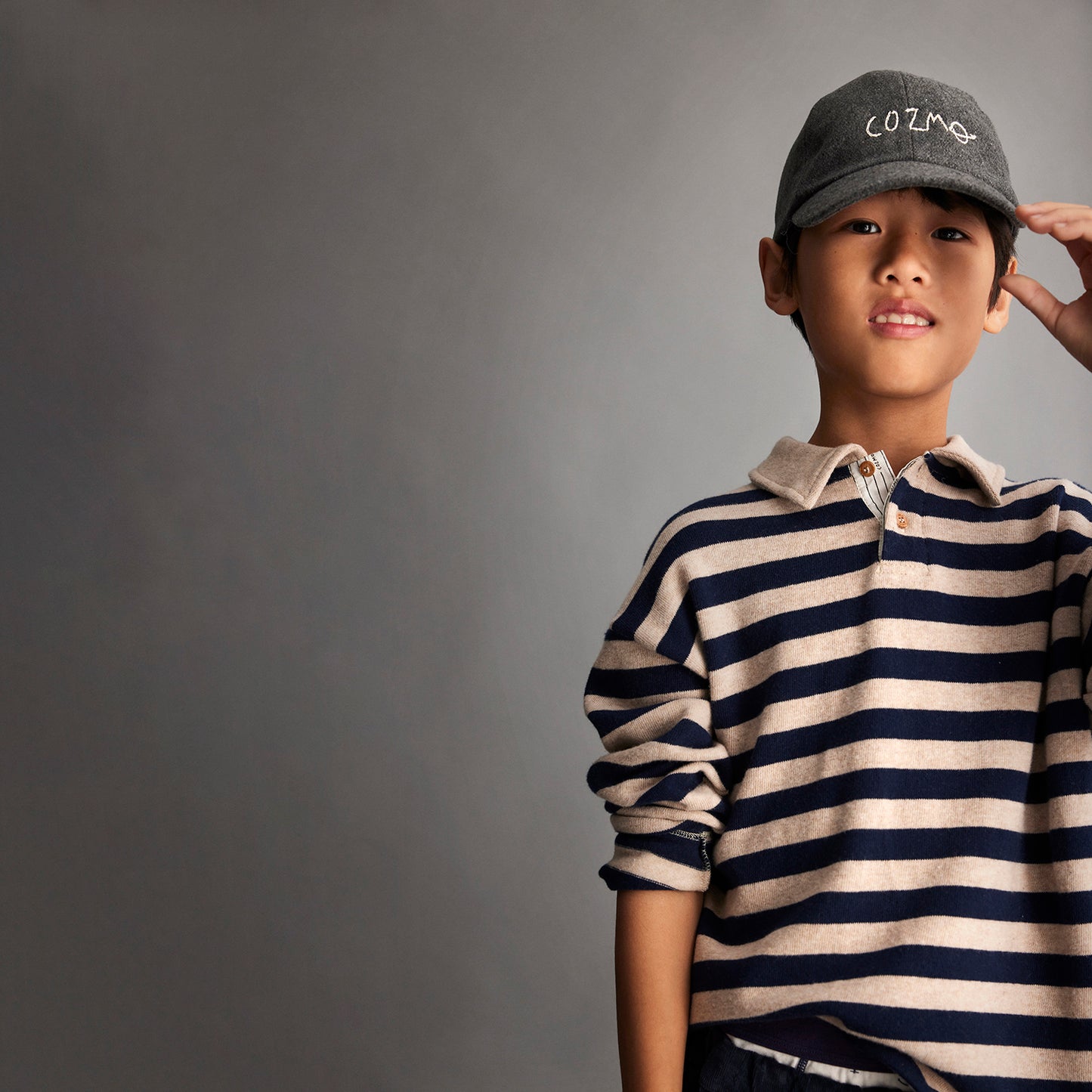MY LITTLE COZMO Hector Wide Stripes Polo