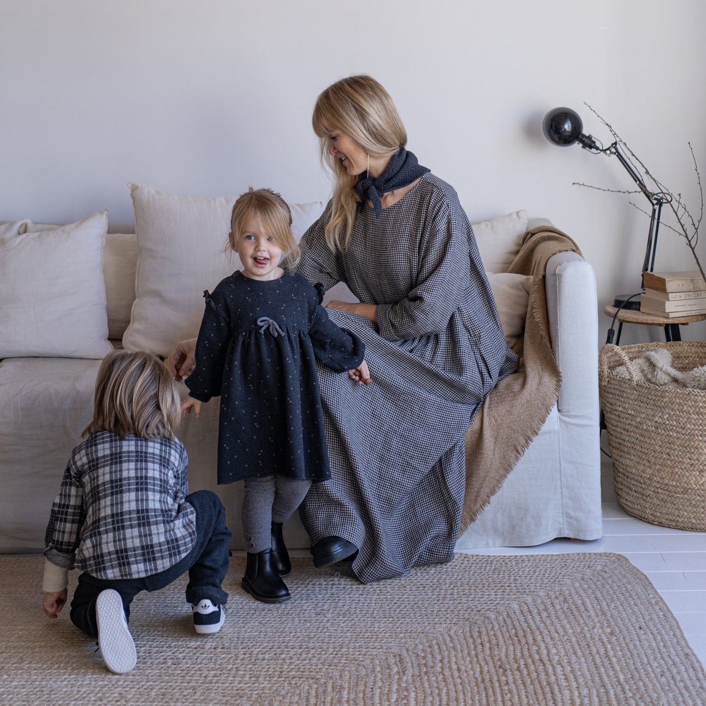 1 + IN THE FAMILY Inda Baby Dress - Anthracite