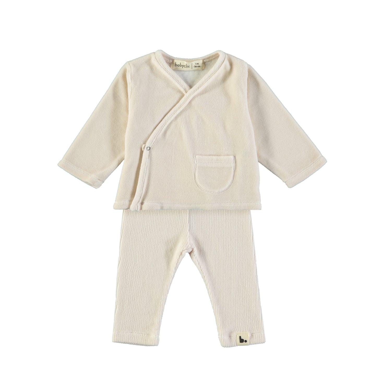 BABYCLIC Baby Set - Velour Ecru