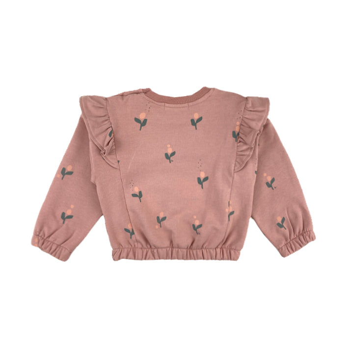 BABYCLIC Sweatshirt - Flor Vintage Pink