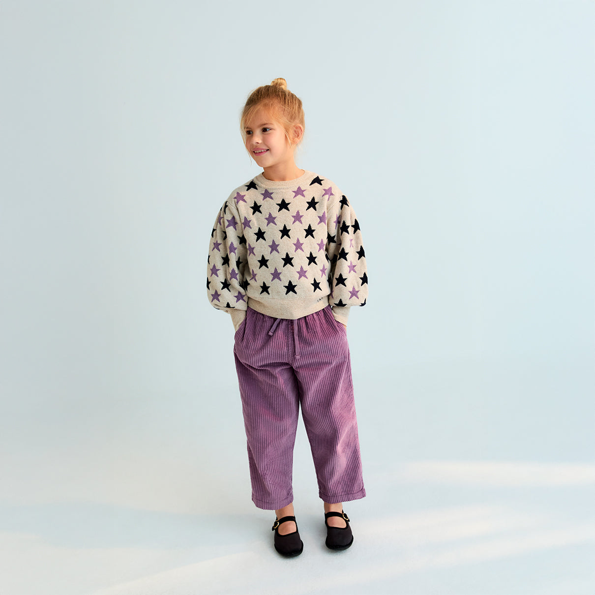 THE NEW SOCIETY Ximena Jumper - Stars Jacquard
