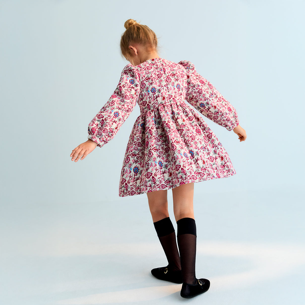 THE NEW SOCIETY Clarissa Dress - Jacquard Rose