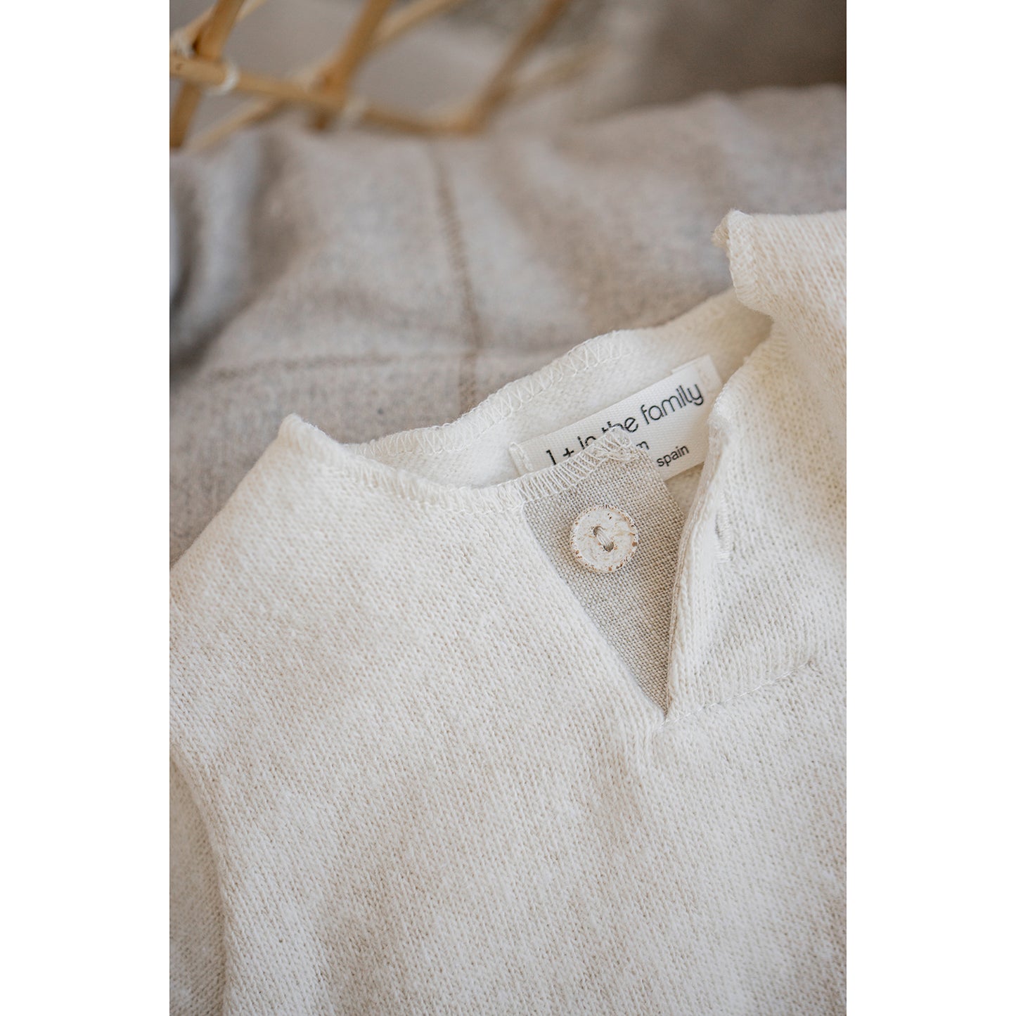 1 + IN THE FAMILY Mateu Soft Sweater - Ecru