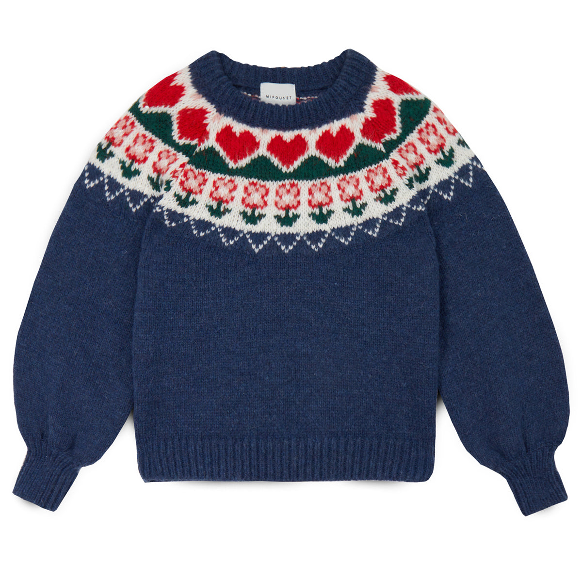 MIPOUNET Greta Nordic Sweater - Dark Blue