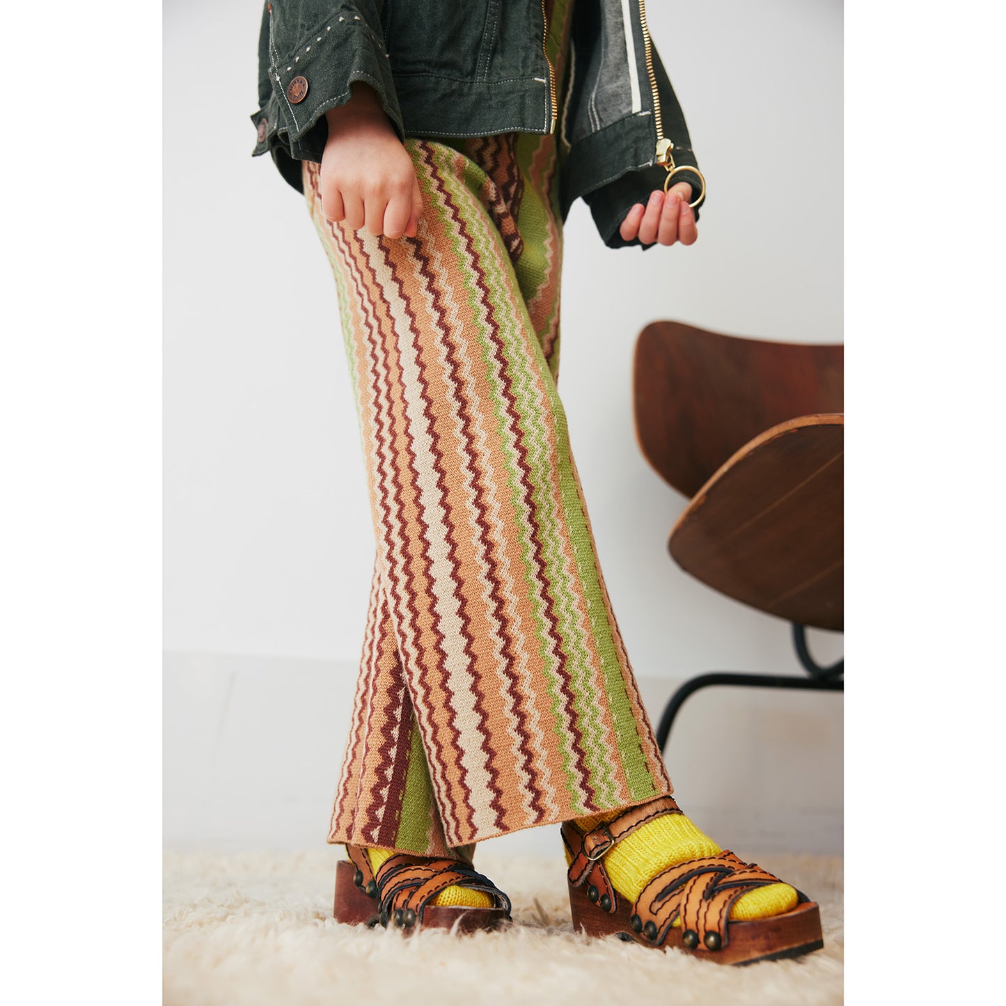 MISHA & PUFF Kingston Pant - Sprig Zigzag Jacquard