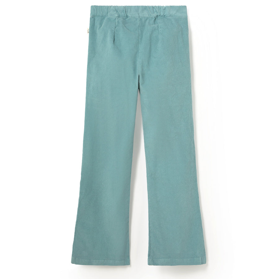 MY LITTLE COZMO Nizak Fine Corduroy Flared Pants - Artic Blue