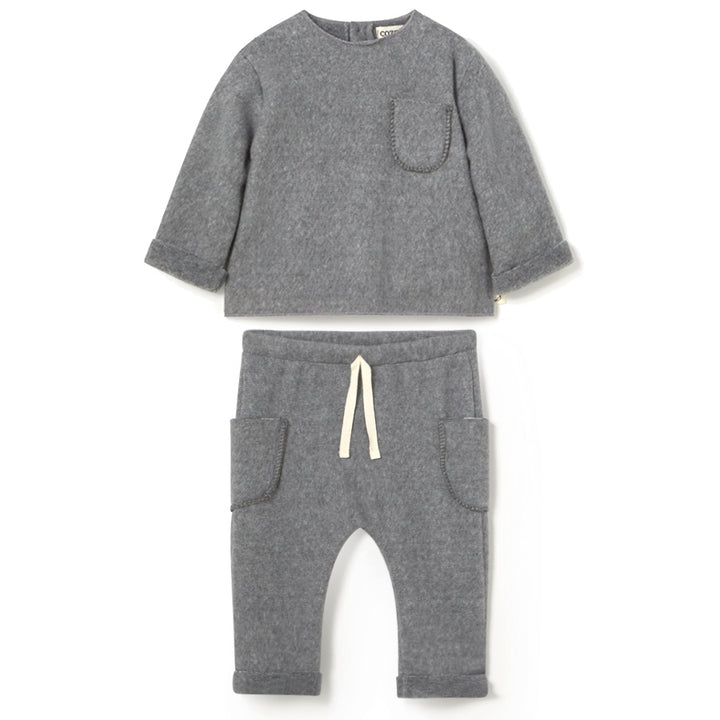 MY LITTLE COZMO Porto Soft Mélange Bamboo Baby Set - Grey