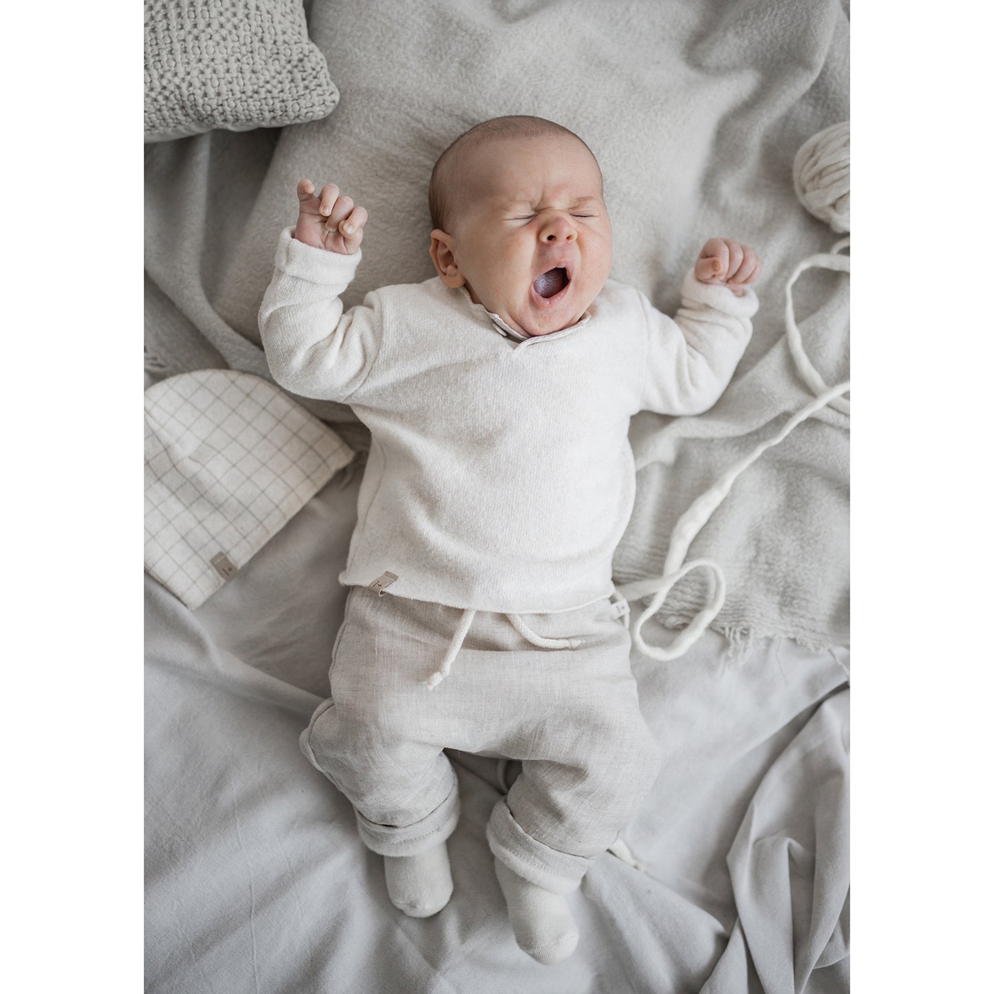 1 + IN THE FAMILY Ramon Lined Pants - Natural