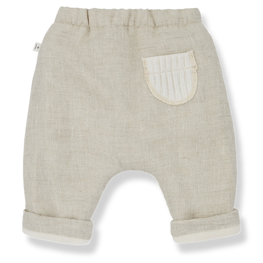 1 + IN THE FAMILY Ramon Lined Pants - Natural