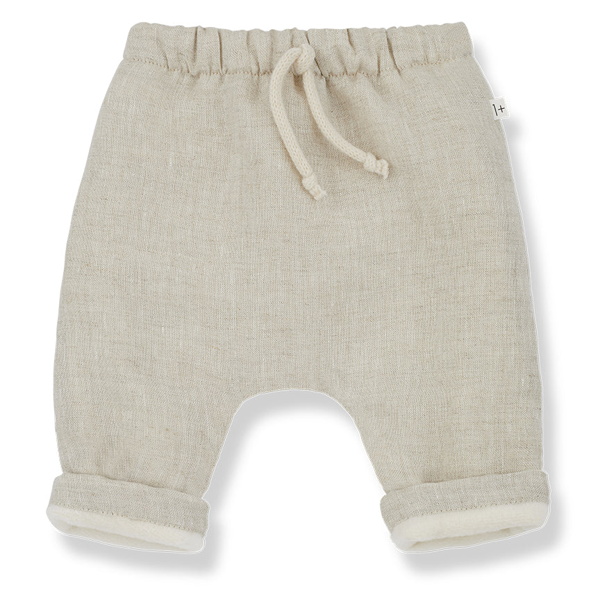 1 + IN THE FAMILY Ramon Lined Pants - Natural
