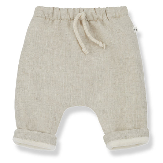 1 + IN THE FAMILY Ramon Lined Pants - Natural