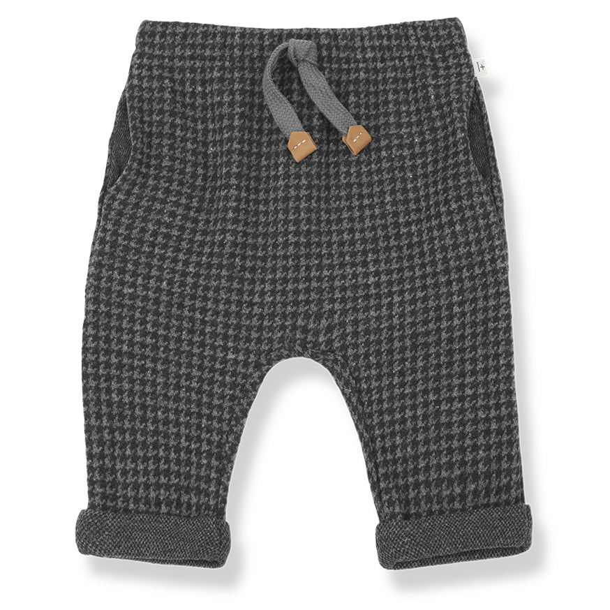 1 + IN THE FAMILY Sebastia Checked Pants - Anthracite