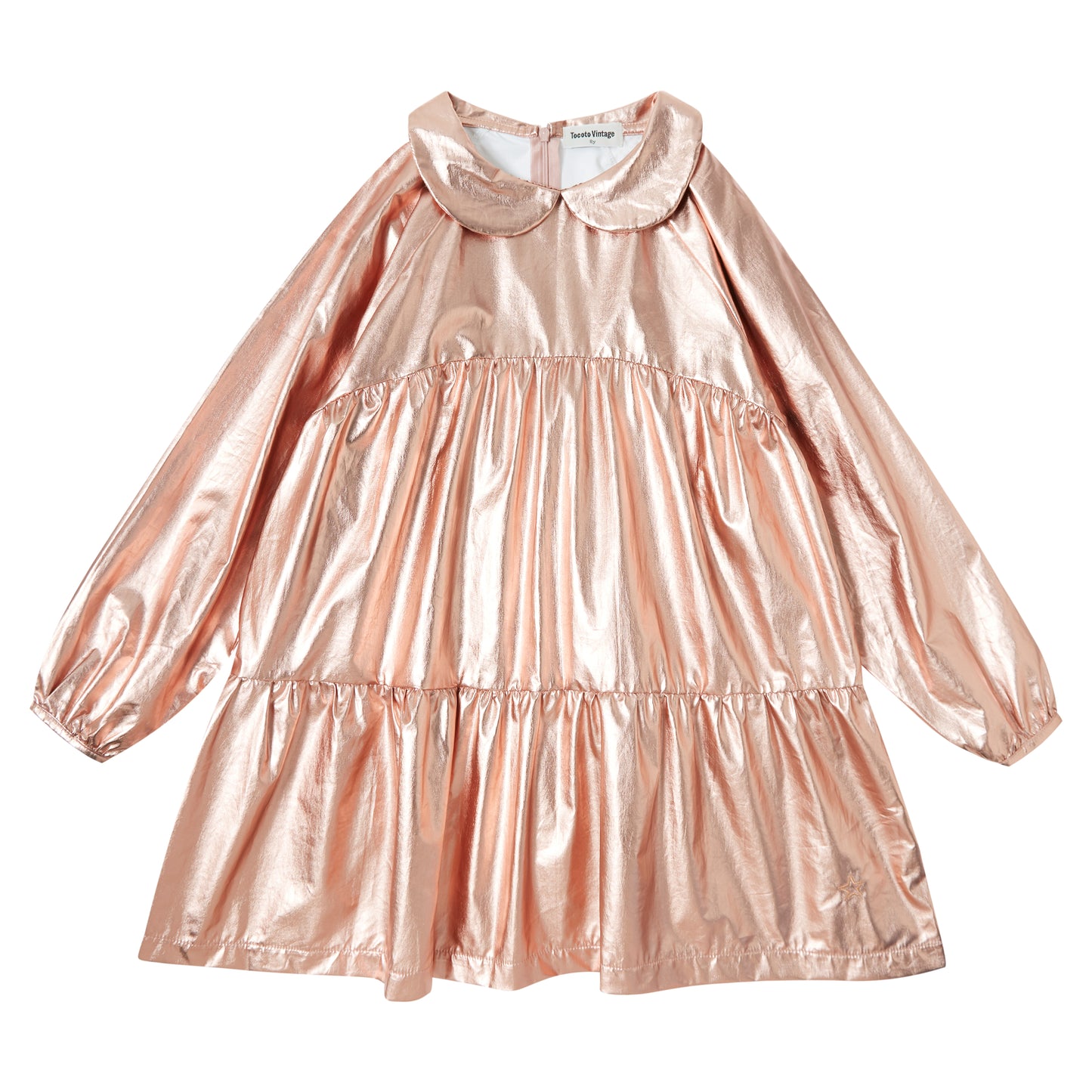 TOCOTO VINTAGE Cotton Foil Party Dress