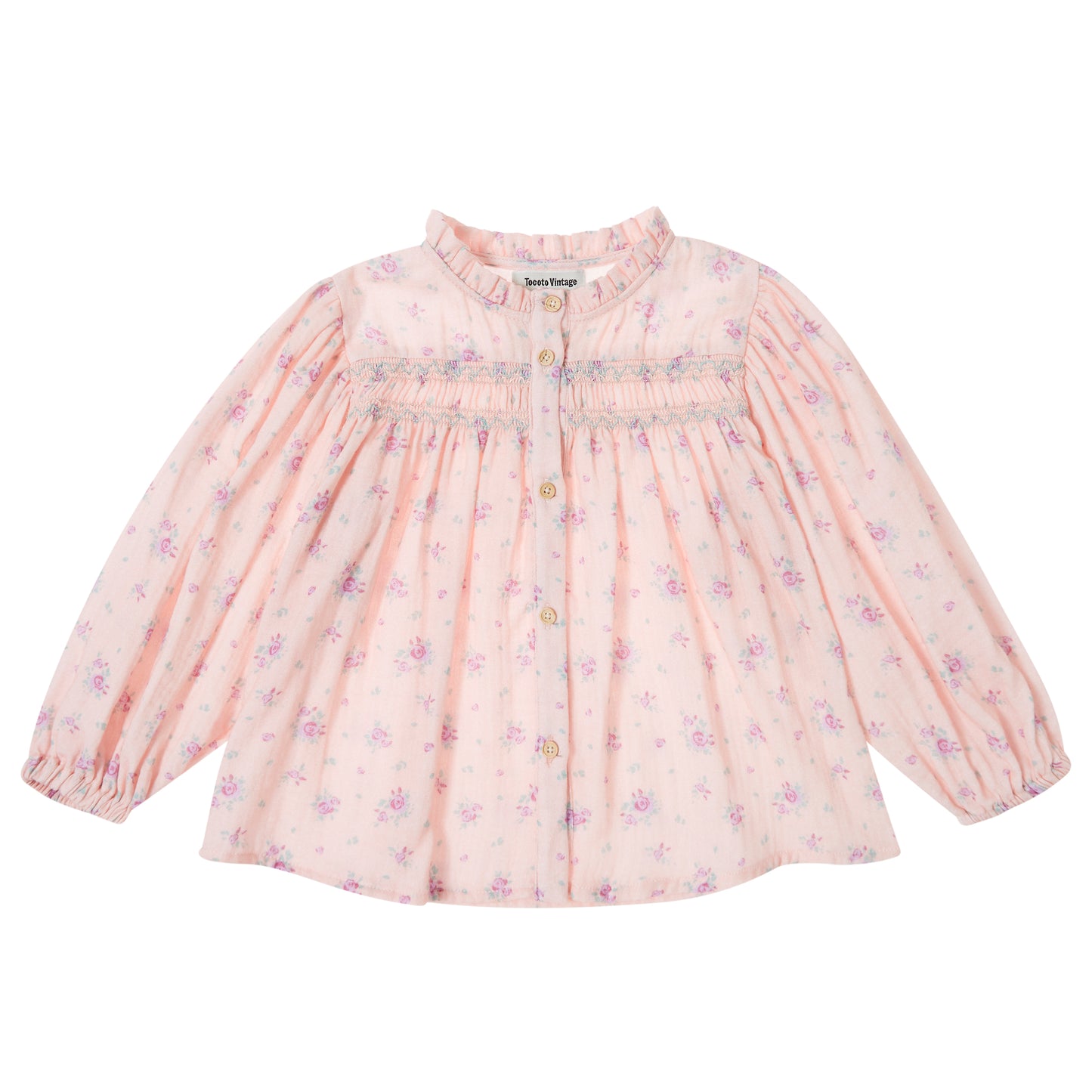 TOCOTO VINTAGE Floral Print Blouse