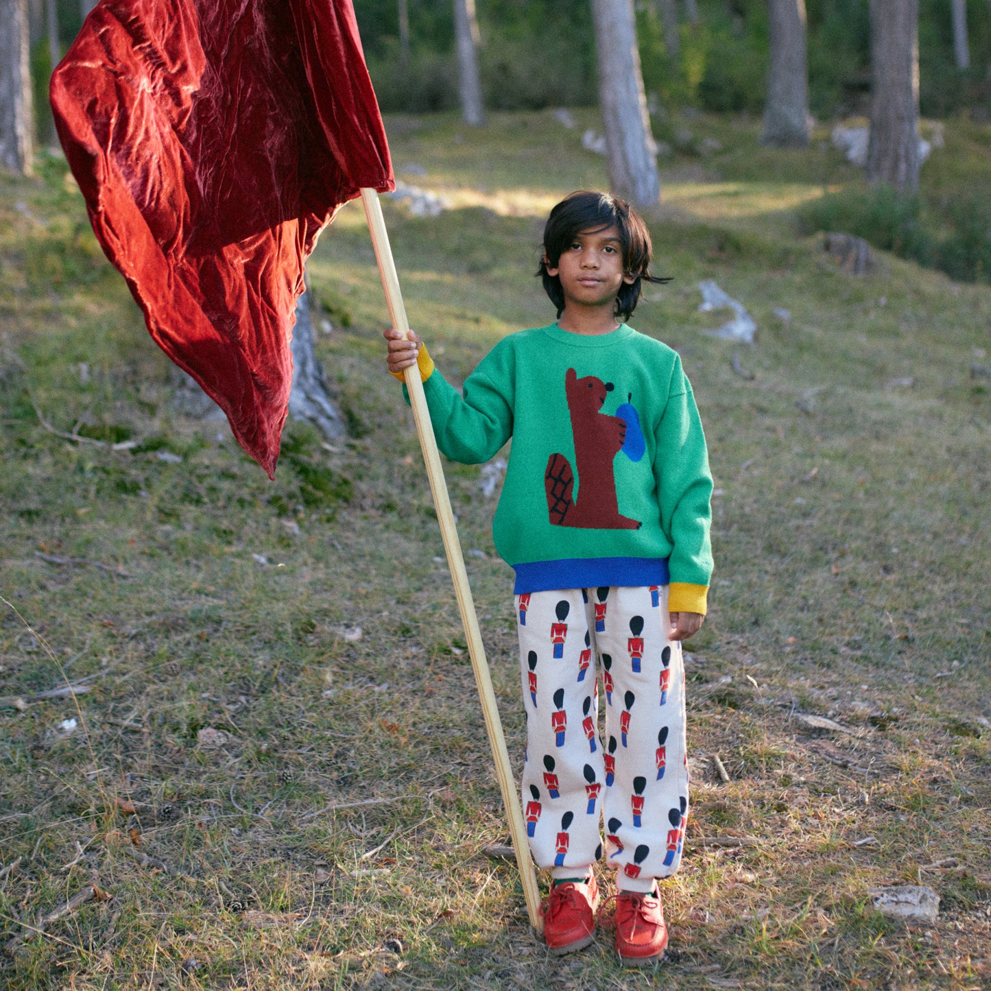 BOBO CHOSES Little Tin Soldiers Jogging Pants