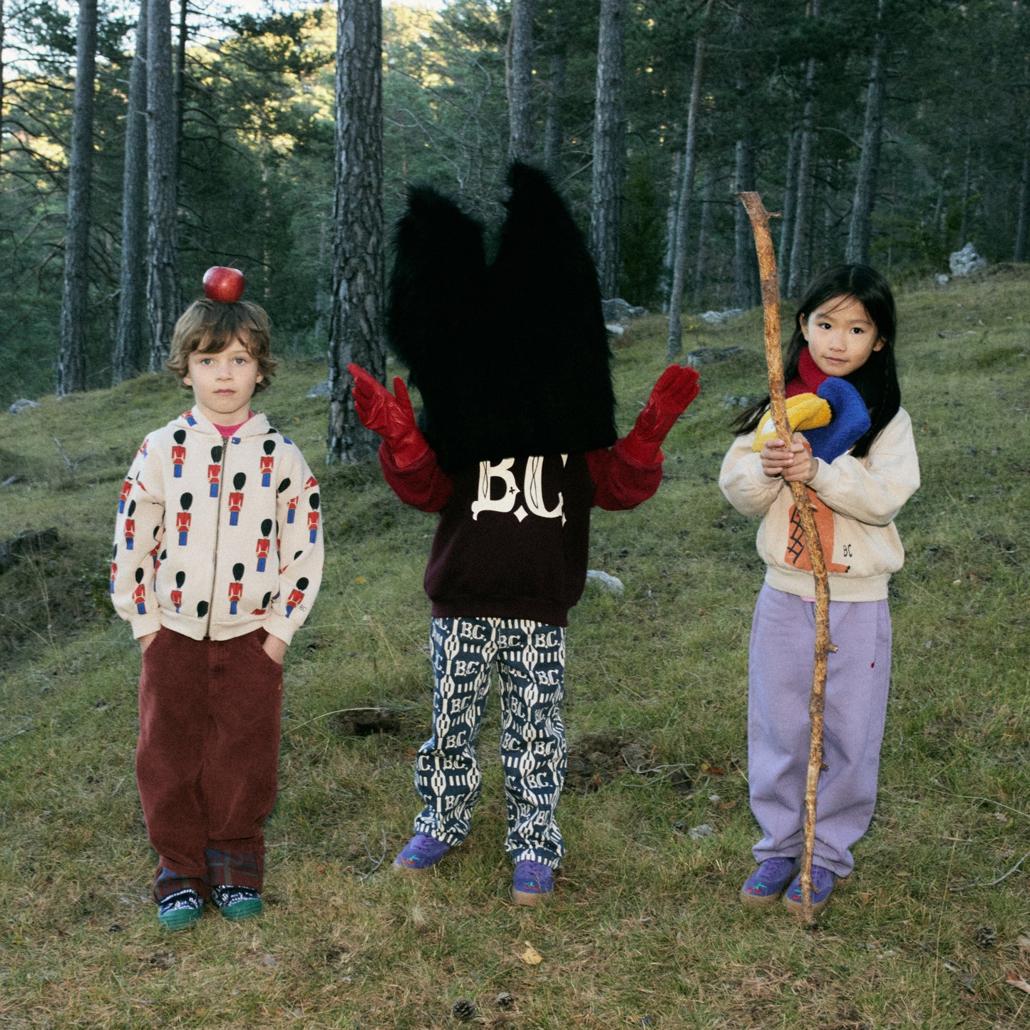 BOBO CHOSES Little Tin Soldiers Zipped Hoodie
