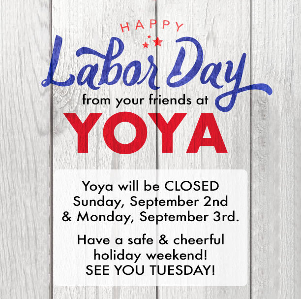 Store News: Labor Day Weekend Hours