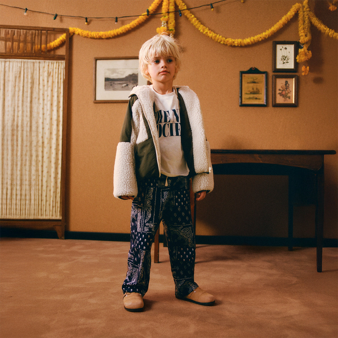 THE NEW SOCIETY Luis Pants - Bandana Black