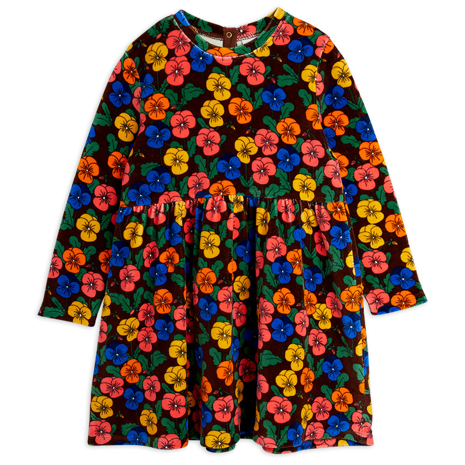 Violas AOP Velour Dress in Multi