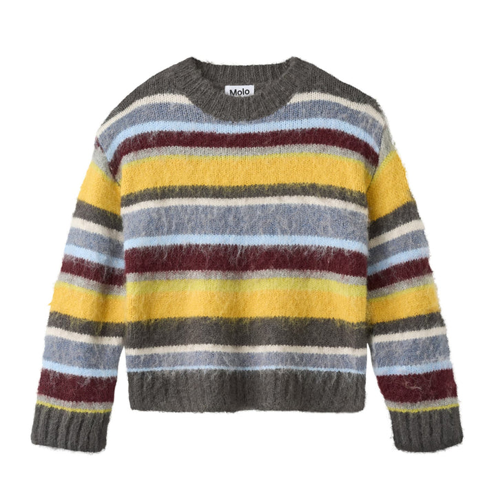 Brian Sweater in Fuzzy Stripes