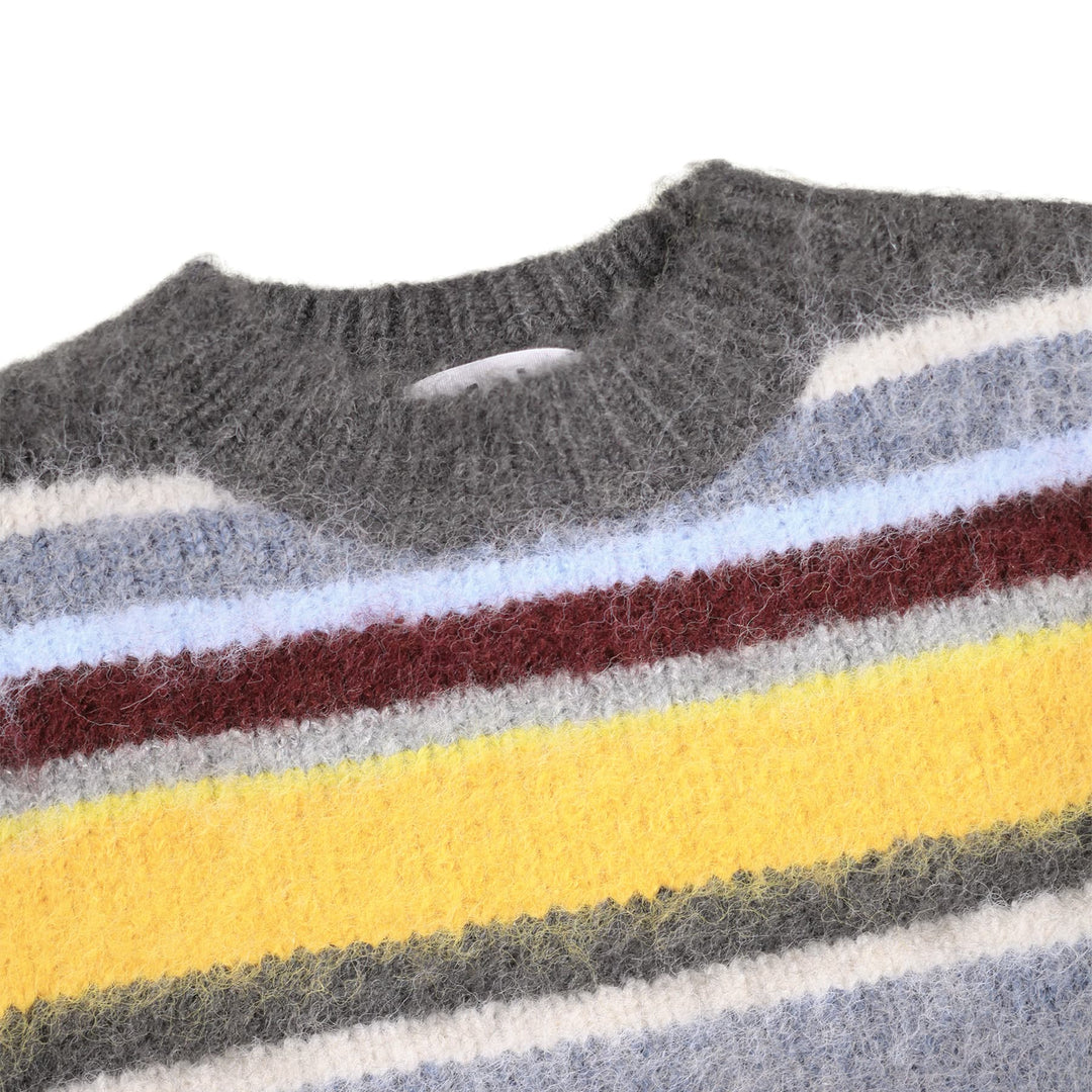 Brian Sweater in Fuzzy Stripes